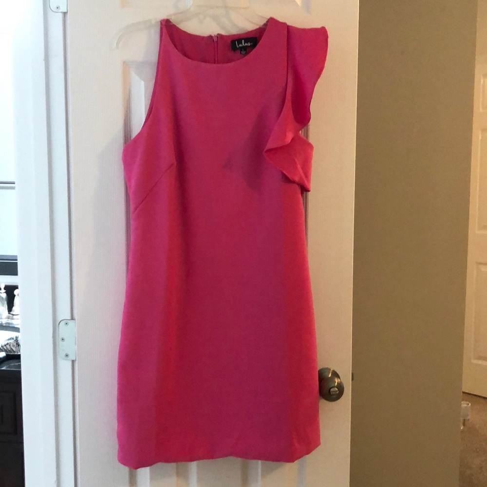 Ruffle sleeve dress